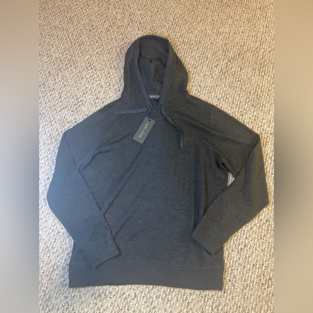 Slate and Stone grey hoodie, sweater NWT XXL